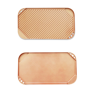 Fundición de aluminio de doble <span class=keywords><strong>cara</strong></span> plancha de parrilla <span class=keywords><strong>Pan</strong></span> - Product Image 2