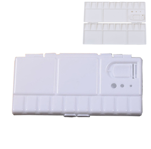 Usine <span class=keywords><strong>Art</strong></span> Fournitures Blanc Carré En <span class=keywords><strong>Plastique</strong></span> <span class=keywords><strong>D</strong></span>'eau Couleur Peinture Palette Avec Couvercle - Product Image 1