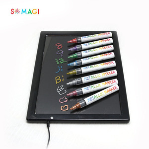 Không độc hại gói tùy chỉnh kim loại cửa sổ <span class=keywords><strong>sharpie</strong></span> lỏng chalk marker pen - Product Image 5