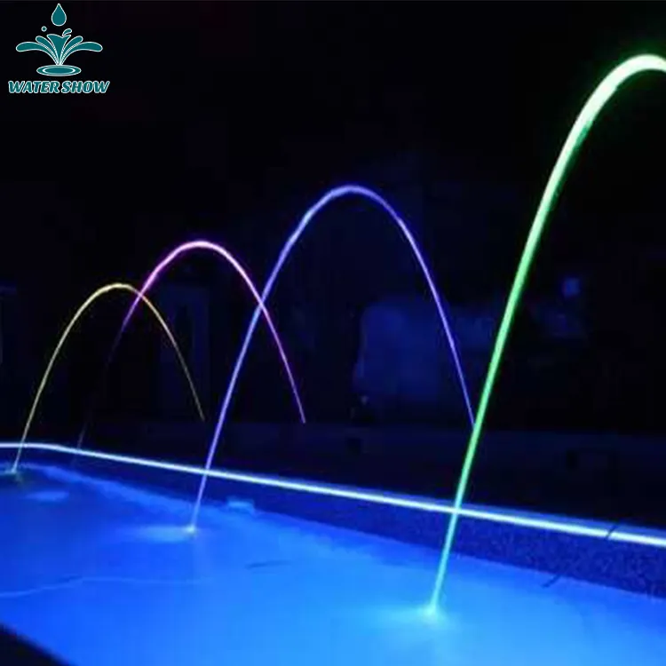 Rifornimento della fabbrica Su Misura Caratteristica Dell'acqua di Piscina Salto Colorato Laminare Jet Flusso Fontana