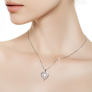 Gioielli Rifornimento <span class=keywords><strong>Della</strong></span> Fabbrica <span class=keywords><strong>della</strong></span> Madre <span class=keywords><strong>Regalo</strong></span> di Giorno 925 Sterling Silver Cuore di Amore <span class=keywords><strong>Mamma</strong></span> <span class=keywords><strong>Collana</strong></span> - Product Image 4