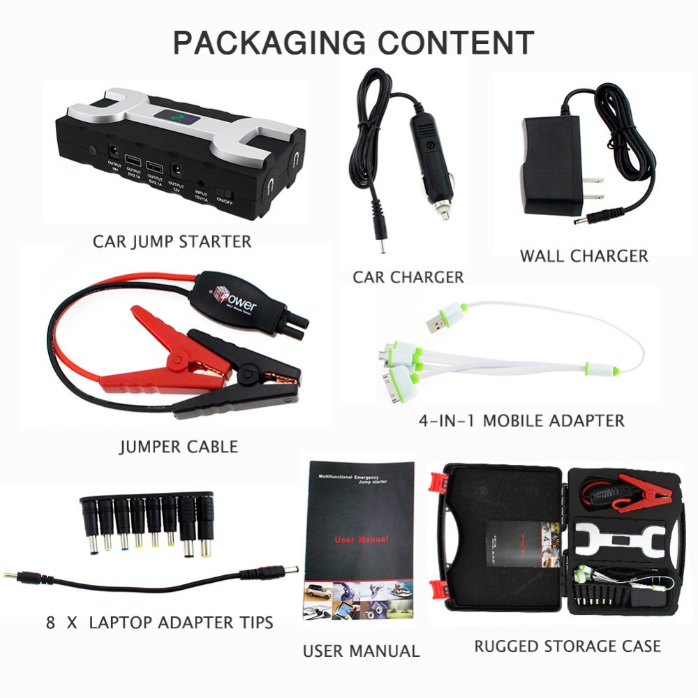 12 v lithium battery multi function jump starter 10500 mAh 38.85Wh 60C battery cell