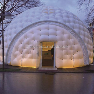 Portatif blanc de football gonflable dôme <span class=keywords><strong>nuit</strong></span> <span class=keywords><strong>étoilée</strong></span> tente pour le camping en plein air - Product Image 1
