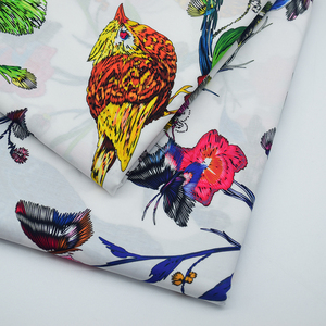 Skygen 100% coton biologique plaine armure souple personnalisée fleur oiseau <span class=keywords><strong>papillon</strong></span> imprimé tapisserie d'ameublement tissu - Product Image 4