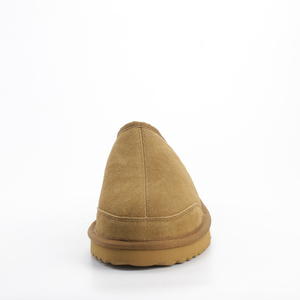 Venta al por mayor, zapatillas de piel de oveja australiana cálida de cuero genuino para interiores y exteriores, se acepta OEM ODM