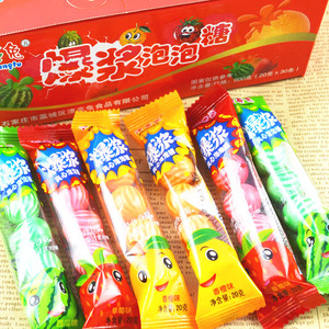 Halal <strong>5</strong> Pieces Colorful Blended Juicy Fruit <strong>Watermelon</strong> Bubble Chewing <strong>Gum</strong> Ball Center Filled Jam Price - Product Image 2