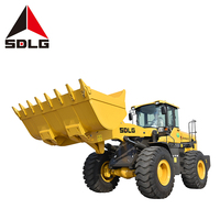 Chargeuse à pelle SDLG | Chargeuse sur pneus 5 tonnes L953F avec fourche à palettes à vendre