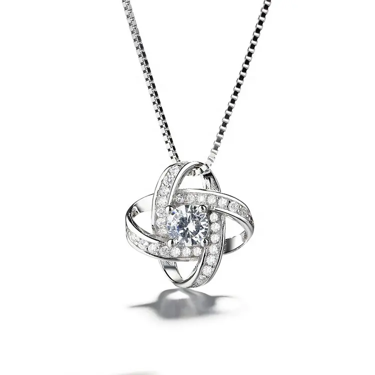 Classic Necklace 925 Silver Jewelry Necklace Designer Accessory Pendants Four Leaf Clover Necklace