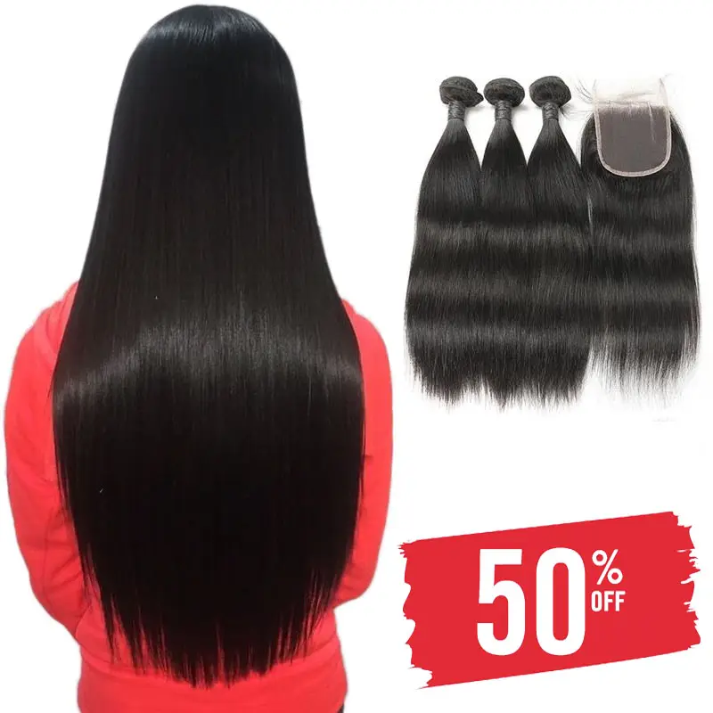 عالية الجودة 100 شعر طبيعي لحمة عذراء ضفيرة شعر برازيلي شعر حريري مستقيم 10 إلى 40 بوصة الجملة صفقة النسيج