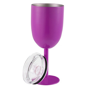 7 oz vino de acero inoxidable taza doble pared <span class=keywords><strong>madre</strong></span> de copa de vino con diferentes colores - Product Image 4