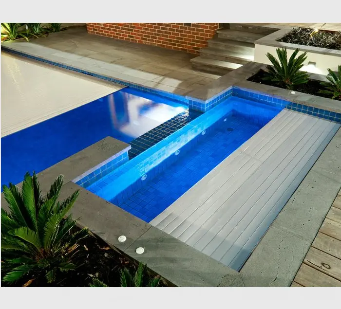 Pool safety cover installation