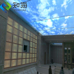 ZHIHAI Hộp Đèn Led Sợi Thủy Tinh Sợi Quang Tấm Trần Giả 3d In UV - Product Image 2