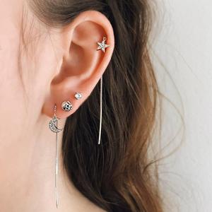 High Quality Gold Huggie Hoop <strong>Earrings</strong> Dainty <strong>Star</strong> <strong>Moon</strong> Hoop <strong>Earrings</strong> for Women Long <strong>Earrings</strong> - Product Image 6