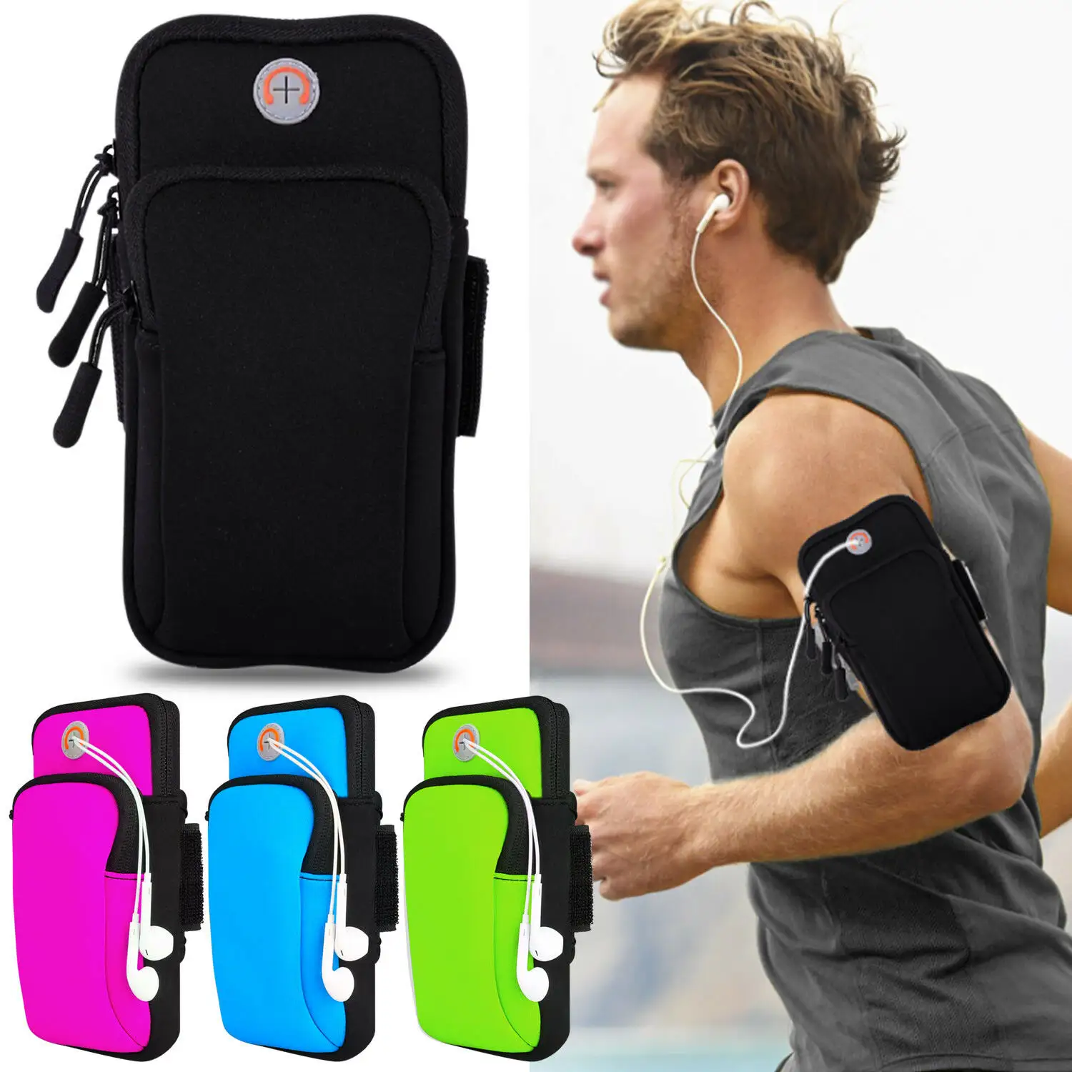 Sport Gym Lauf Jogging armband Arm Band Tasche Für <span class=keywords><strong>iPhone</strong></span> X/XR/XS Max/7/8 Plus