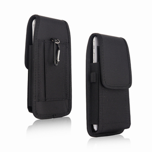 Schwarz Universal Nylon Flap Cover Gürtel clip Holster Tasche Trage tasche Für iPhone 11 Pro XS Max XR XS X 8 7 Plus 6 6S