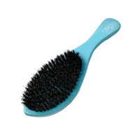 100% nature sanglier soies courbe brosse dure moyenne vague brosse 360 coiffant kit de brosse à barbe avec boîte personnalisée