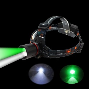Faros LED duales 2 en 1, <span class=keywords><strong>luz</strong></span> verde y blanca para exteriores, para caza - Product Image 1