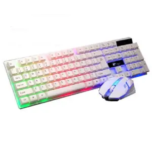 Máquina de fábrica de atacado melhor com fio teclado e mouse combo teclado para jogos Com Fio e mouse combo Interface USB