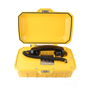 Heavy <span class=keywords><strong>Duty</strong></span> VoIP điện thoại thiết lập công nghiệp không thấm nước IP66 với cửa và cuộc gọi đến chỉ số điện thoại có dây với sừng - Product Image 6