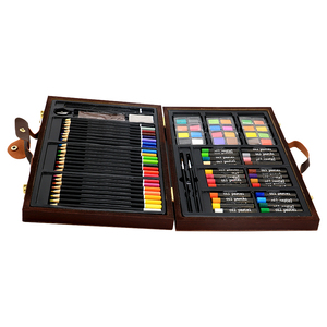 Vente en gros de 79 pièces ensemble de <span class=keywords><strong>dessin</strong></span> de papeterie portable ensembles de peinture professionnels boîte en bois ensemble <span class=keywords><strong>d</strong></span>'art de peinture pour <span class=keywords><strong>d</strong></span>ébutants - Product Image 2
