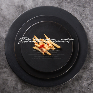 Rond petit déjeuner assiette à dessert japonais apéritif plat en porcelaine - Product Image 4