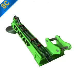 excavator mounted tree saw with rotating cutter head