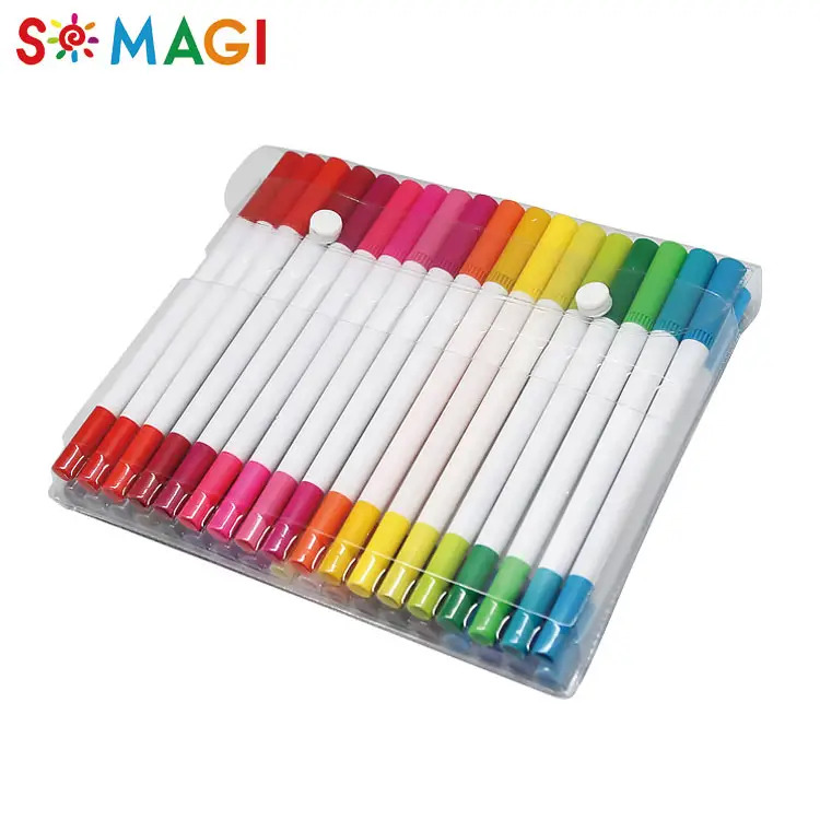 Отличная цена 36 цветов двойной наконечник кисточки fineliner цвет ручка для рисования