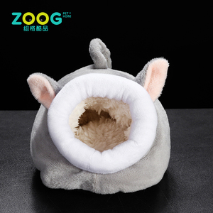 Cálida Linda forma Animal encantadora Animal pequeño conejo Chinchillas jaula de hámster nido cama - Product Image 3