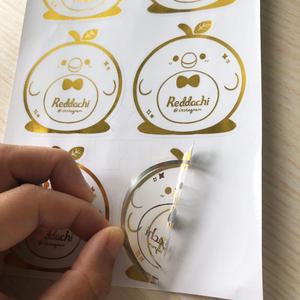 Personalizzato <span class=keywords><strong>PVC</strong></span>/PET <span class=keywords><strong>trasparente</strong></span>/<span class=keywords><strong>trasparente</strong></span> autoadesivo/etichetta con lamina d'oro goffratura stampa a caldo - Product Image 6