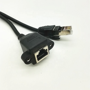 Kat 5e RJ45 <span class=keywords><strong>Ethernet</strong></span> Man-vrouw Panel Mount Verlengkabel - Product Image 3