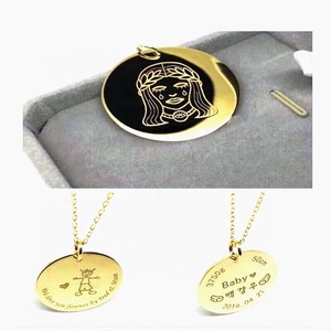 Personalizzato del <span class=keywords><strong>capretto</strong></span> di Disegno Collane FAI DA TE Tipo Dei Monili e Gioielli In Acciaio Inox Materiale Principale 18 K <span class=keywords><strong>oro</strong></span> gioielli galvanica - Product Image 3