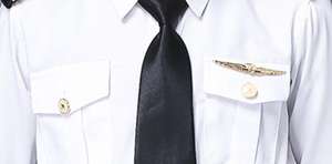 Camicia da Pilota di Linea Unisex per Bambini con Rilevamento Ago in Materiale Poliestere/Cotone - Product Image 6