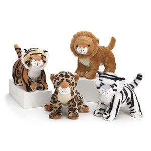 De peluche de juguete animales de <span class=keywords><strong>la</strong></span> selva León tigre blanco leopardo tigre de juguete - Product Image 1