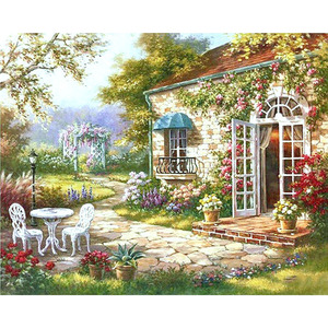 YIWU OYUE Modern DIY <strong>Paint</strong> Kits Handmade Canvas <strong>Frame</strong> for Oil Painting by Number Wholesale Scenery Subjects - Product Image 6