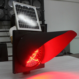 Alta visibilidad amarillo intermitente Panel Solar tráfico de la luz de señal - Product Image 6