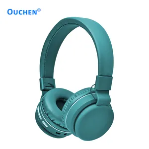 High quality fashion wireless 5.0 BT headset TF cards support headphone with volume controls and microphone