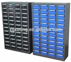 12 Tier 48 Drawer Laboratory Storehouse Workshop Anti Static Small Metal Iron Plastic Spare Parts Drawer Cabinet