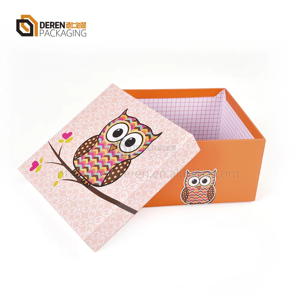 branded logo printing cheap wholesale Yiwu factory machine made paper box for garments