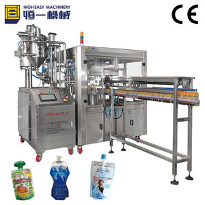 Nhà Máy Giá Tự Động Mayonnaise Giấm Nước Ép Trái Cây Ketchup Spout Pouch Điền Capping Máy - Product Image 2