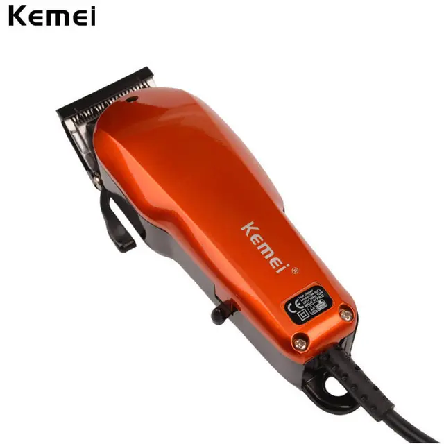 Kemei 9012220〜240V家庭用トリマープロフェッショナルクラシックヘアカットコード付きクリッパー男性用切断機、4つのアタッチメントコーム付き