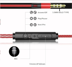 Ban đầu Earbuds tiếng ồn cô lập trong tai tai nghe Tai nghe Tai nghe với Mic - Product Image 2