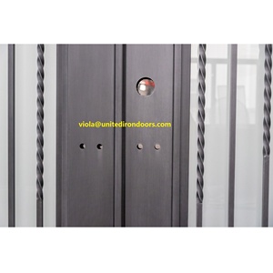 SZ-104 Classico e <span class=keywords><strong>Vintage</strong></span> Round Top Matrimoniale In Ferro Battuto Porta D'ingresso - Product Image 3