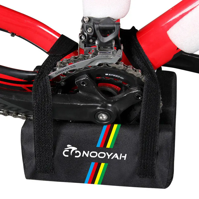 NOOYAH Bicycle Bag Crankset Transport Protector Pad MTB Road Bike Travel Case Support Cycling Equipment Accessories