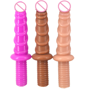 FAAK 28 cm Realistischer Leicht zu Handhabender Gummi-Penis Spielzeug Sex Erwachsenen Großer und Langer Penis-Handgriff <span class=keywords><strong>Dildo</strong></span> für Frauen - Product Image 3
