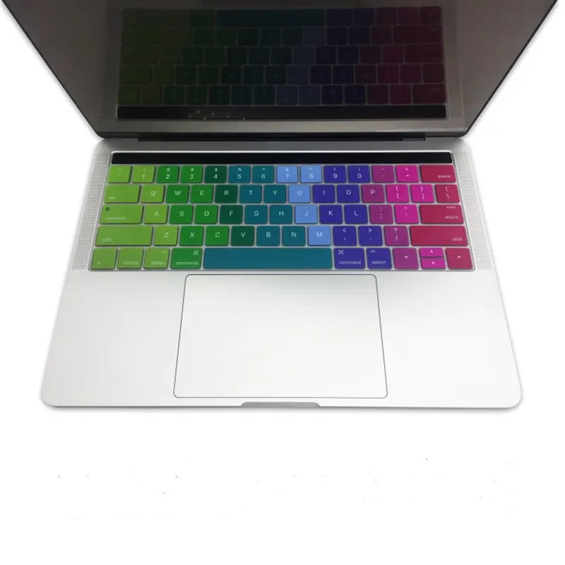 Keyboard Cover For Macbook, Colorful Keyboard Skin For Macbook Soft Silicone Keyboard Protector For Macbook