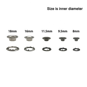 Guanfeng High Quality Bag Shoes Eyelet Grommet <strong>Ring</strong> Thick Cloth Brass Claw Washer Eyelet <strong>for</strong> Canvas <strong>Tarpaulin</strong> Yoga Mat Camp Tent