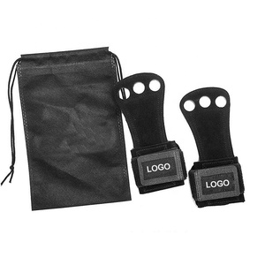 Protetor de mão de couro bovino para <span class=keywords><strong>crossfit</strong></span>, ginástica, guarda, palma, luva para flexão de barra, levantamento de peso - Product Image 1