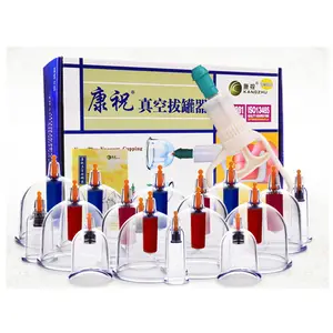 Kangzhu 24-teiliges Hand-Schröpfset mit Vakuumpumpe, Massagegläser, Physiotherapiegeräte - Product Image 1