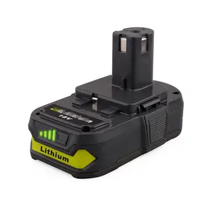 Bateria recarregável 18V 2.0Ah 18-Volt Bateria De Lítio Pack Adequado para Ryobi ONE + P104 P105 P102 P103