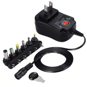 3 V 4.5 V 5 V 6 V 7.5 V 9 V 12 V 2A 2.5A 30 W AC DC 可调电源适配器通用充电器